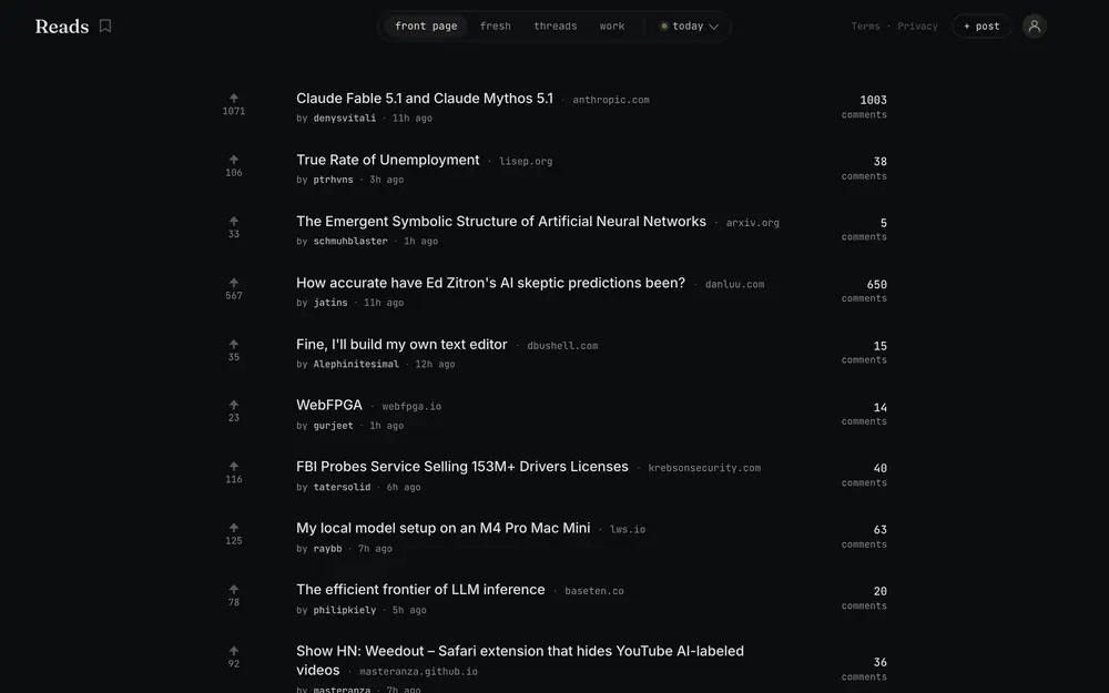 Minimal HackerNews — Hackernews reimagined